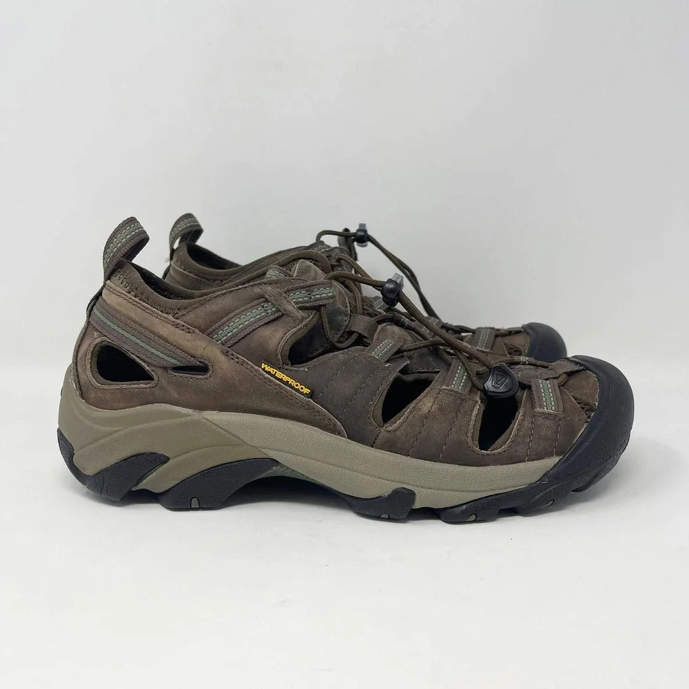 Keen Arroyo II Waterproof Hiking Sandals‎ Mens 8.5 Brown Leather Outdoor Water